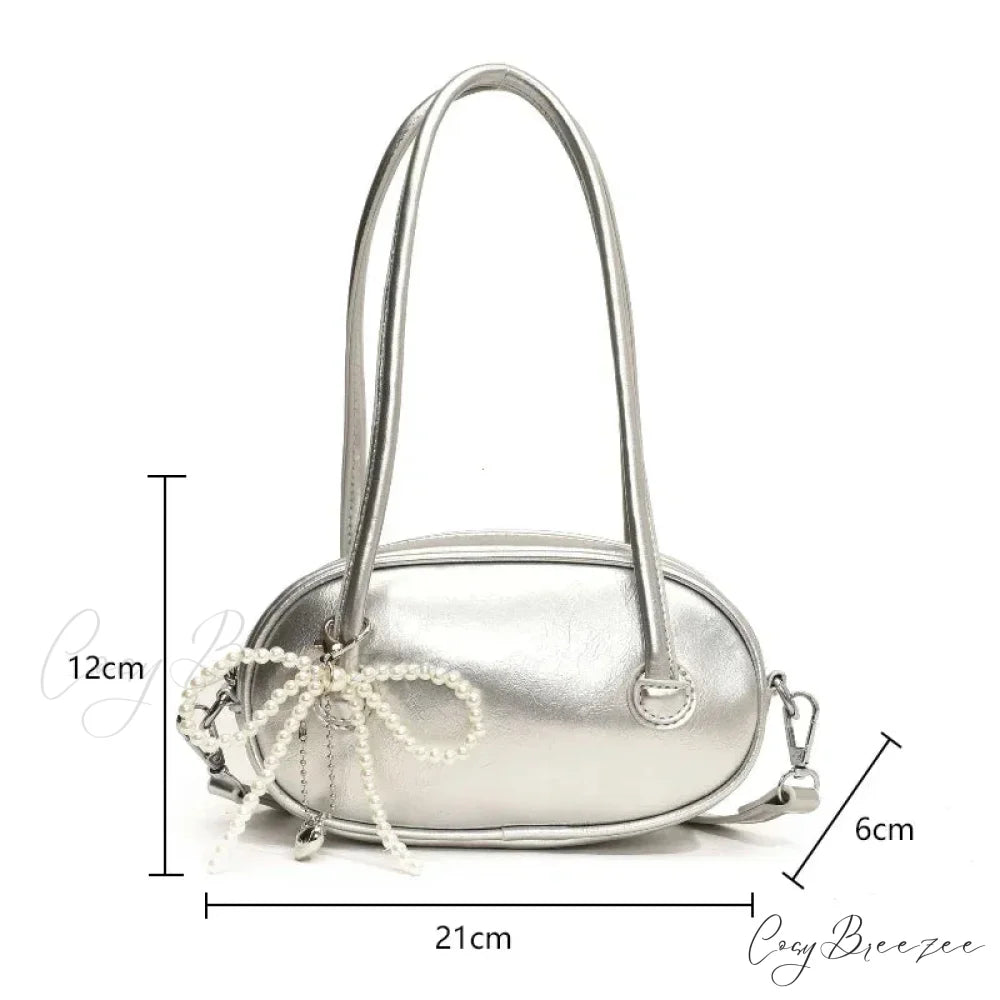 Red Casual Korean Underarm Bag shoulder-250126