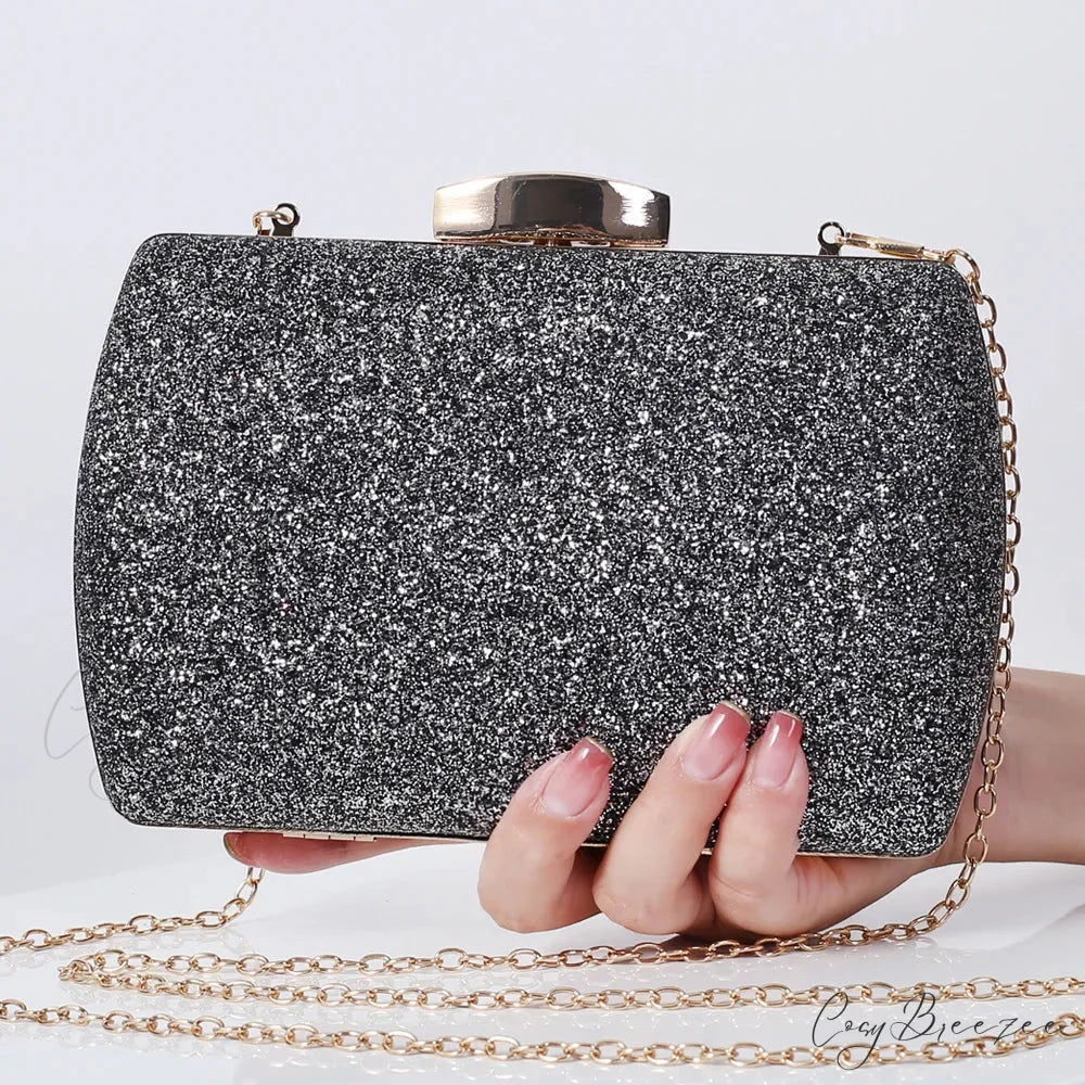 Red Diamond Evening Clutch GRAY wristlet-250126