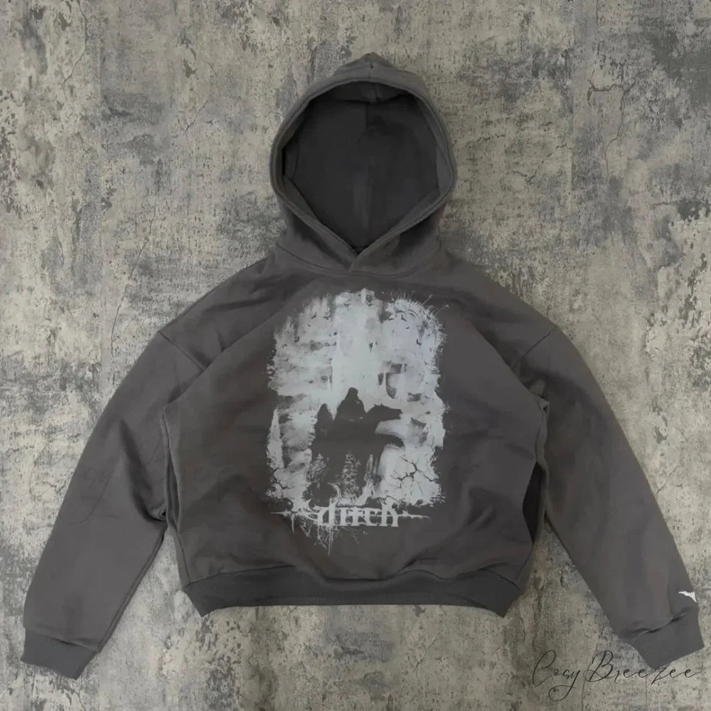 Relaxed Trend Hip Hop Hoodie black 2 / S hoodies-241228