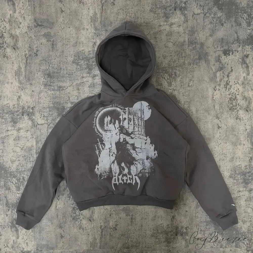 Relaxed Trend Hip Hop Hoodie black 4 / S hoodies-241228
