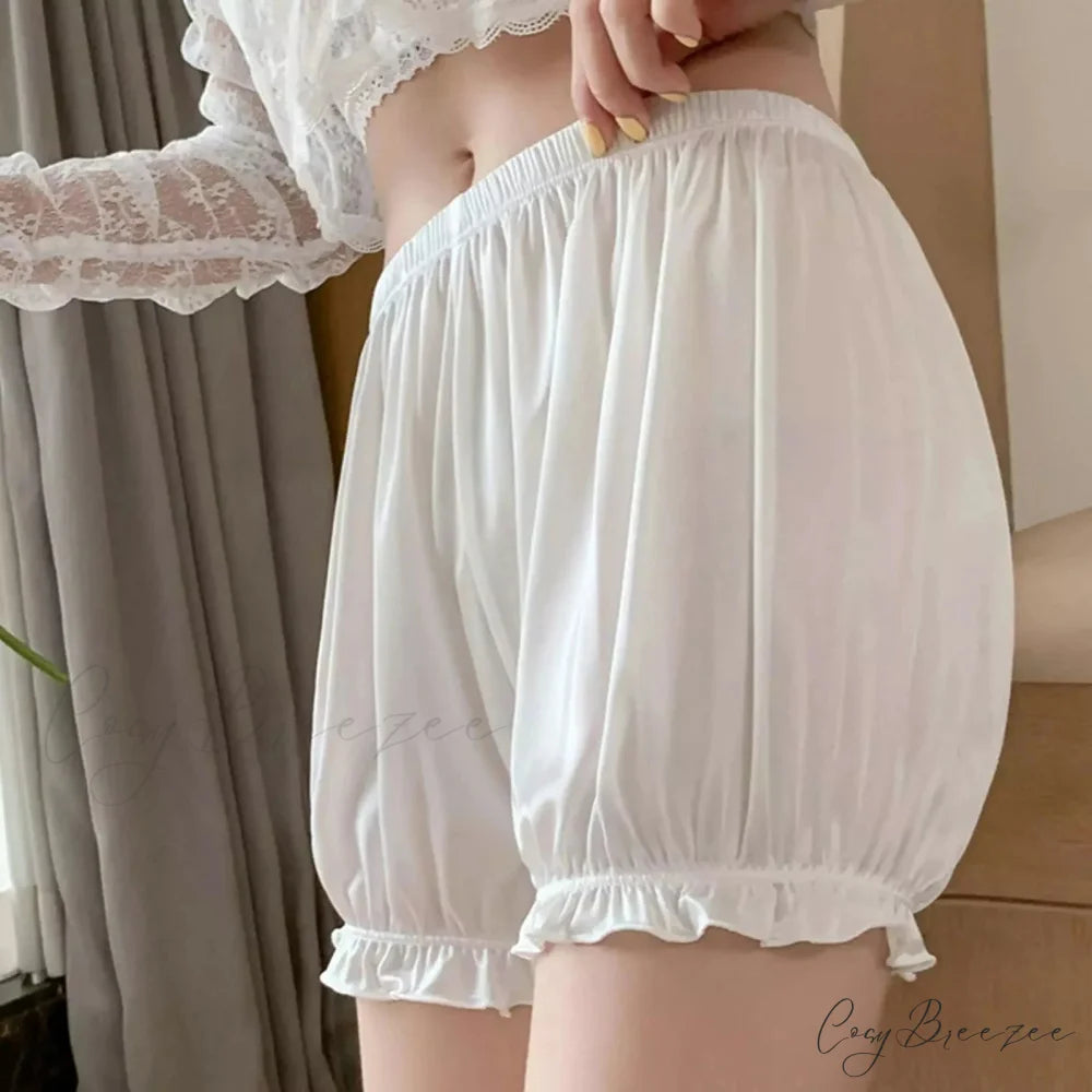Retro Frilled Pumpkin Bloomer Shorts short-250223