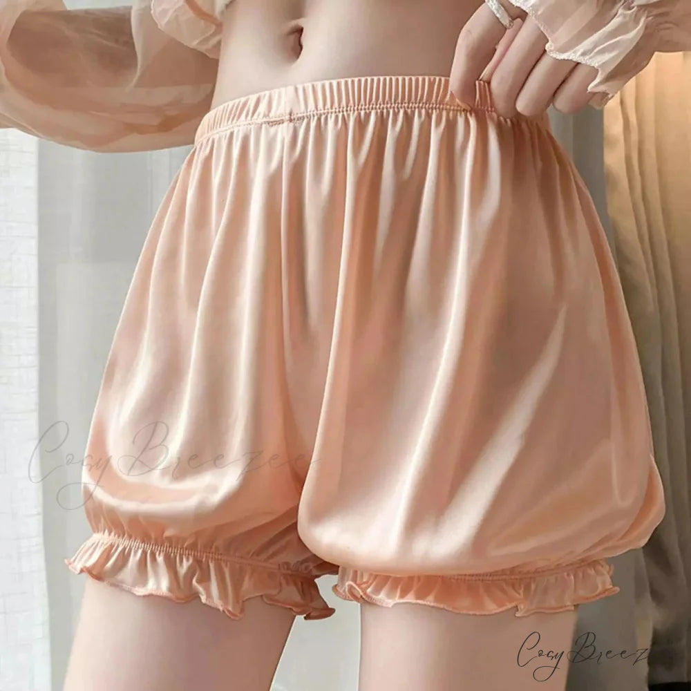 Retro Frilled Pumpkin Bloomer Shorts short-250223