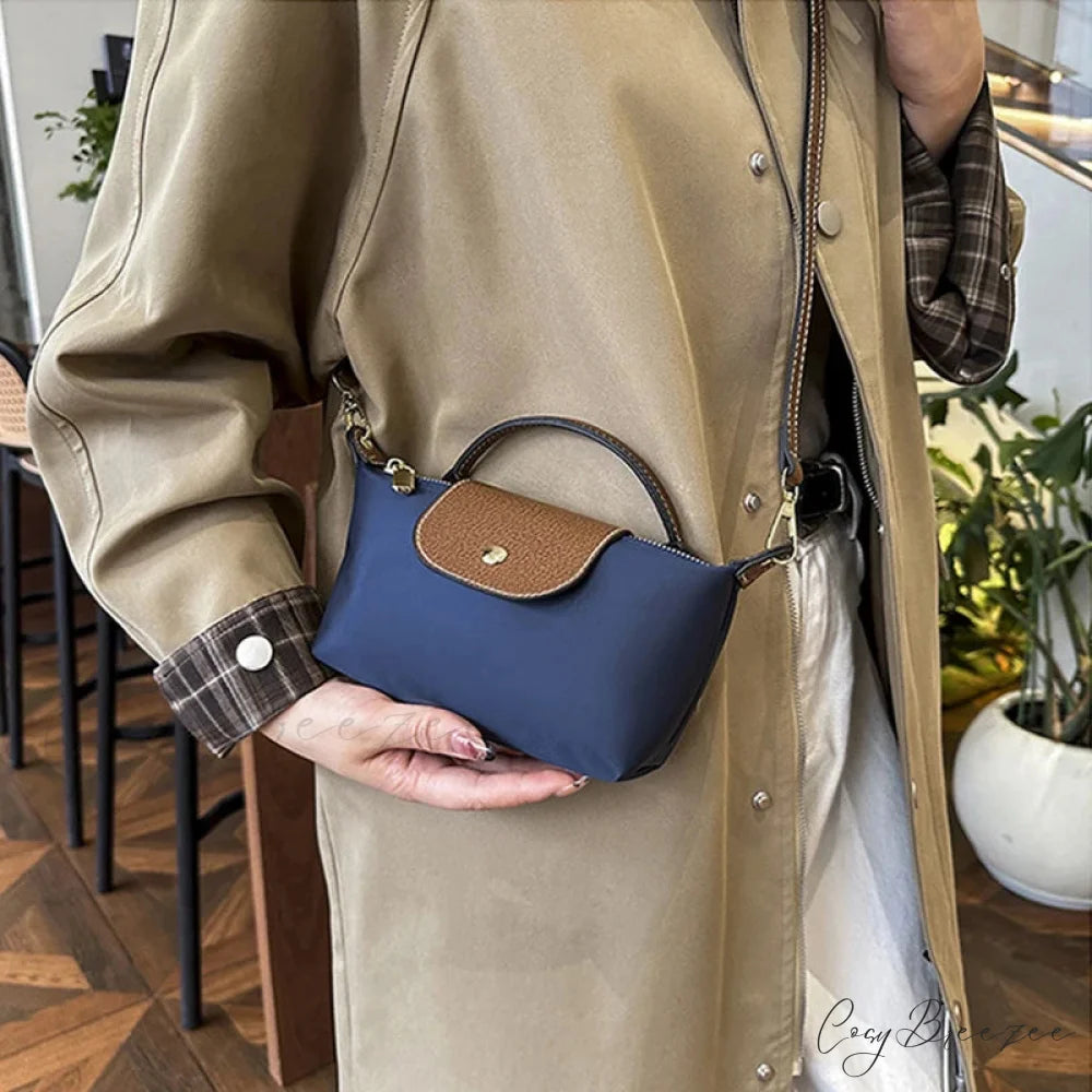 Retro Nylon Dumpling Shoulder Messenger Bag DEEP BLUE / Mini(Max Length<20cm) handbag-250126