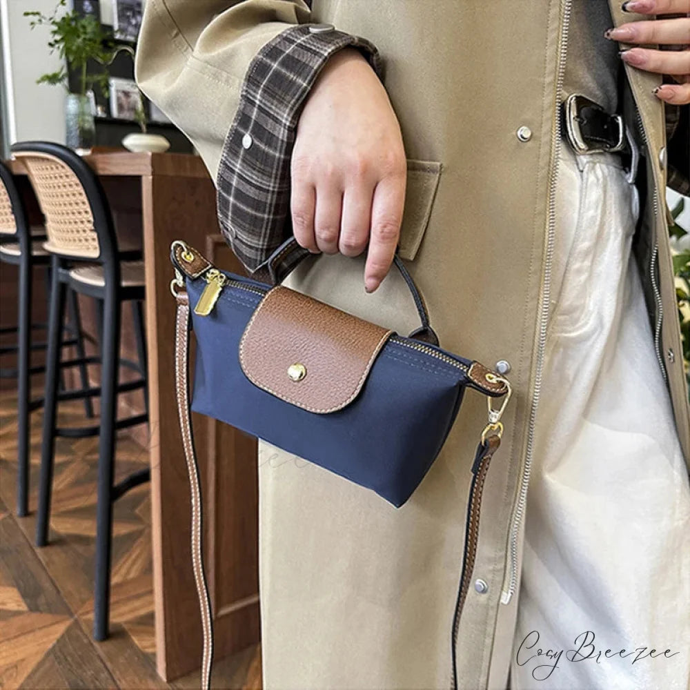 Retro Nylon Dumpling Shoulder Messenger Bag handbag-250126