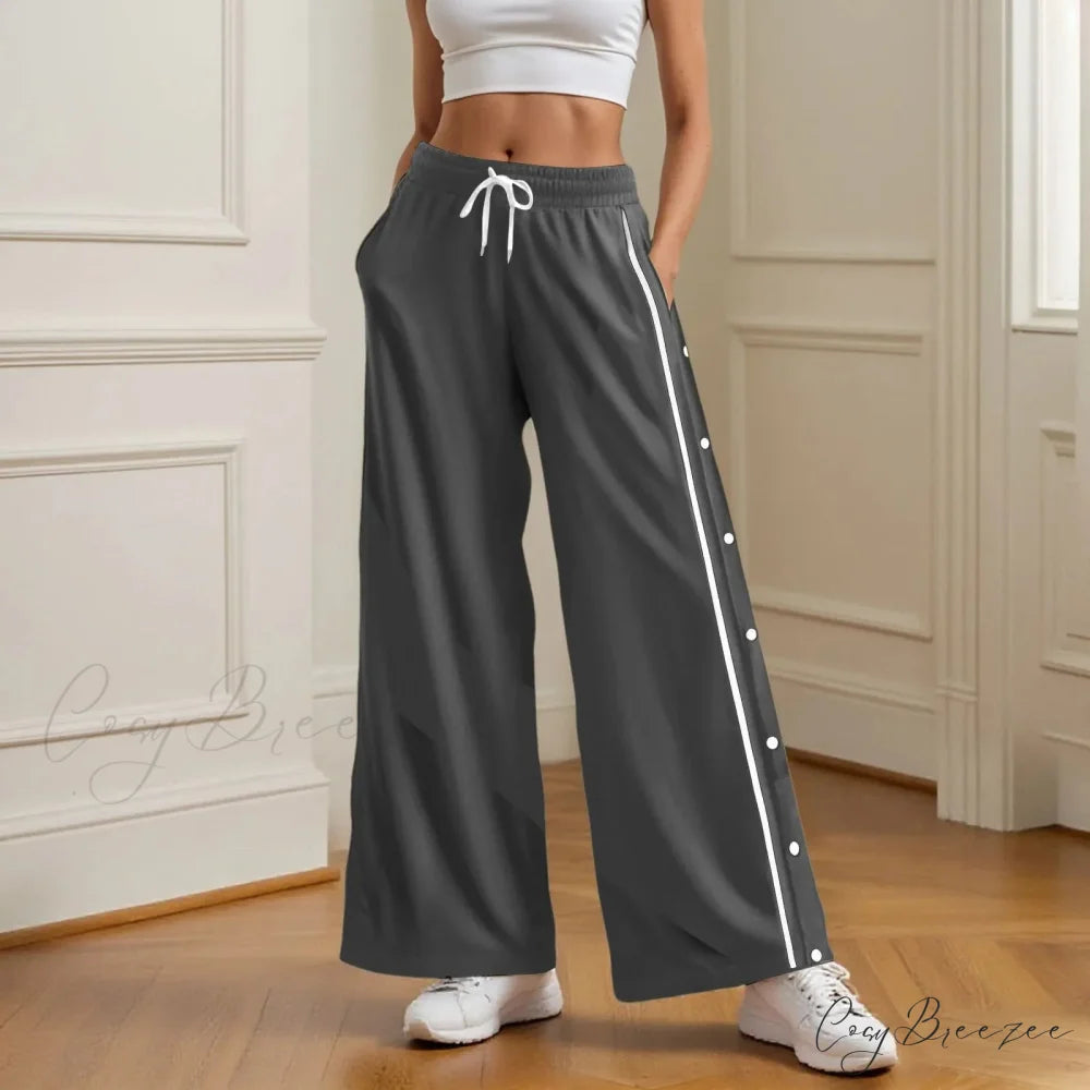Retro Wide Leg High Street Cargo Pants Dark Gray / S pants-241228