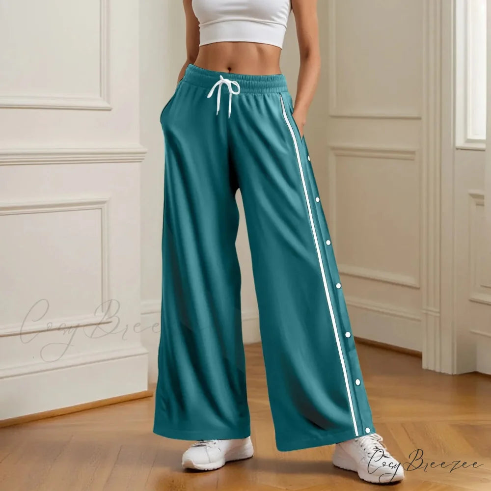 Retro Wide Leg High Street Cargo Pants Green / S pants-241228