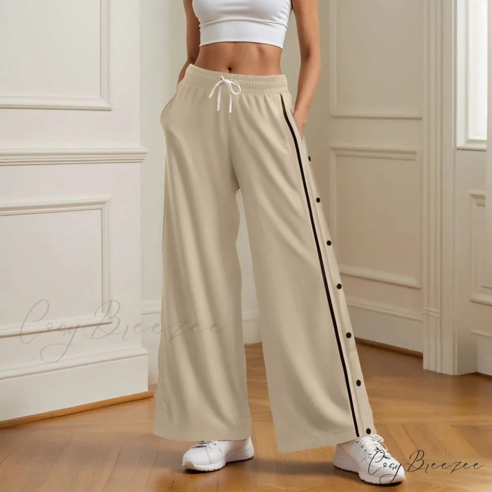 Retro Wide Leg High Street Cargo Pants White / S pants-241228