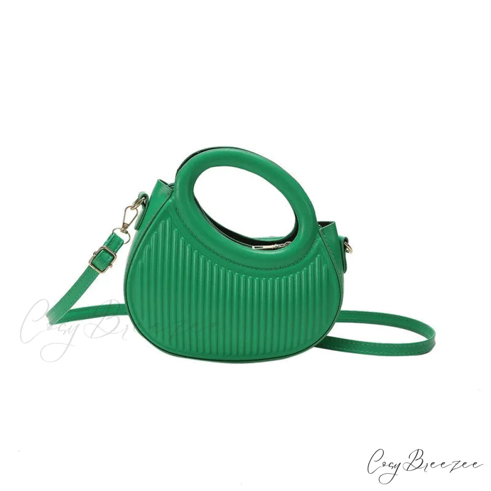 Retro Y2K Leather Mini Phone Coin Crossbody Handbag Green handbag-250126