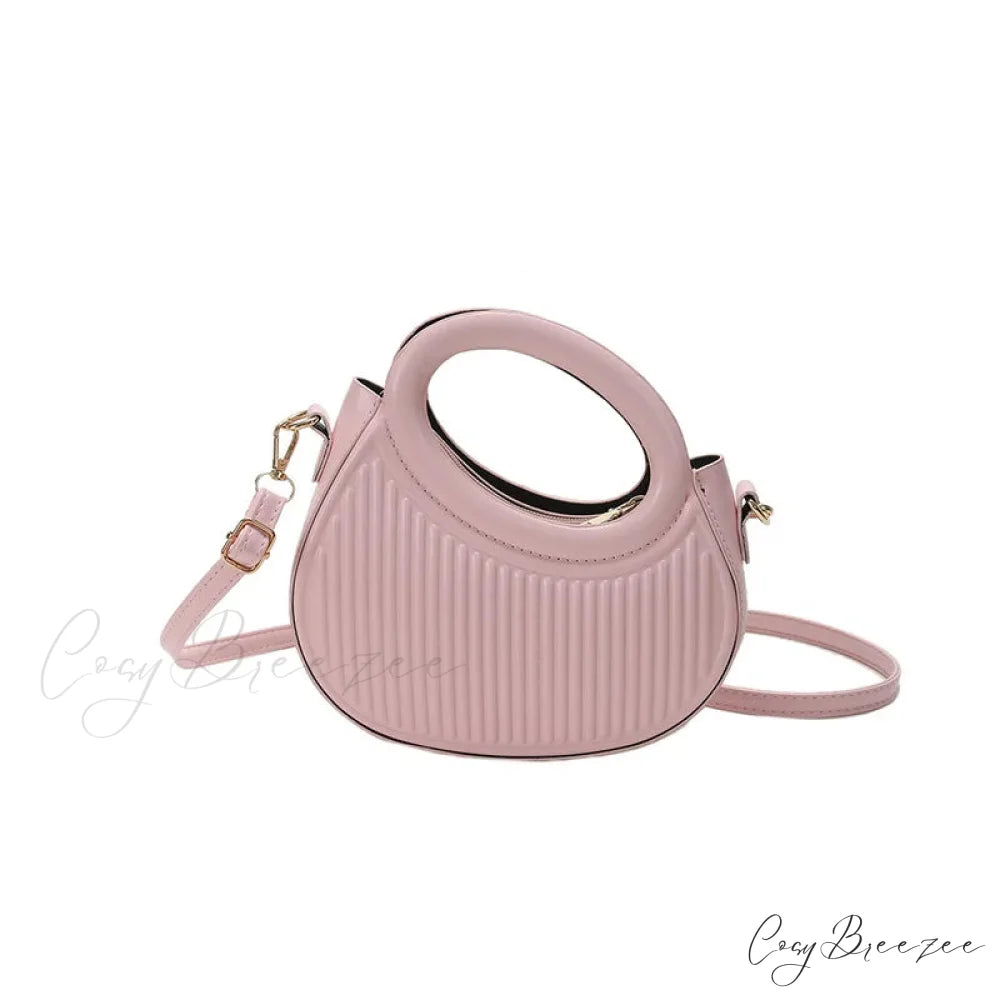 Retro Y2K Leather Mini Phone Coin Crossbody Handbag Pink handbag-250126