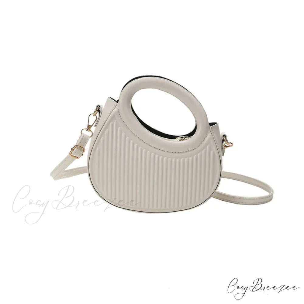 Retro Y2K Leather Mini Phone Coin Crossbody Handbag White handbag-250126