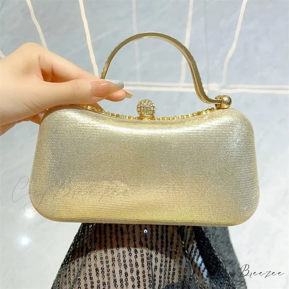 Rhinestone Silver Sparkling Tassel Shoulder Evening Clutch Bag clutchbag-250126