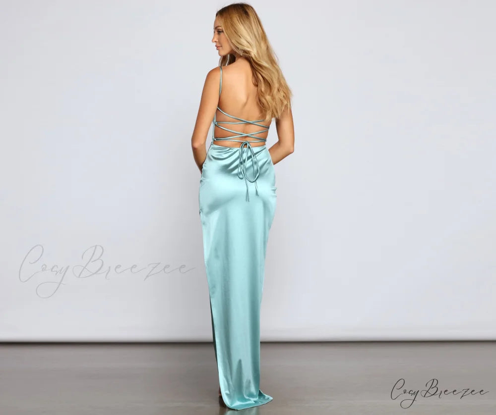 Riya Formal Stylish High Slit Dress