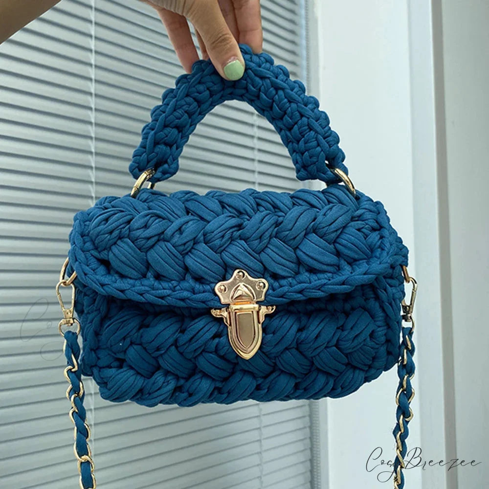 Rope Knitting Designer Crossbody Handbag handbag-250126