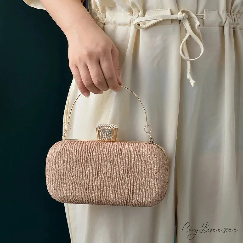 Rose Gold Sequin Evening Clutch clutchbag-250126