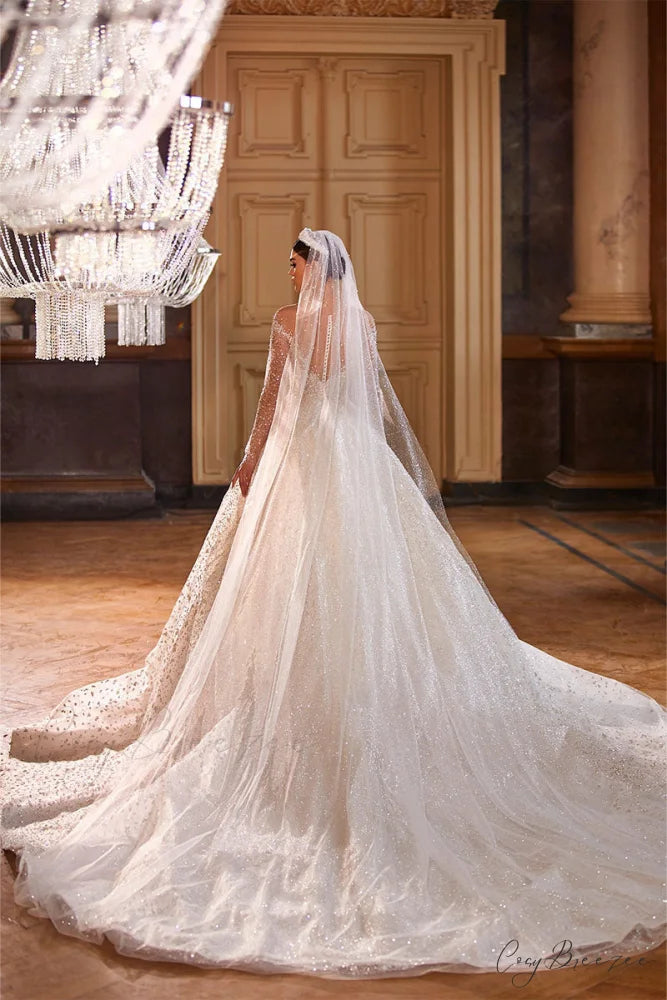 Royal Frances Graceful Beaded Wedding Dress