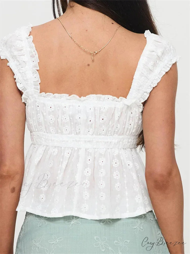Ruched Casual Lace Edgy Aesthetic Crop Top croptop-250126