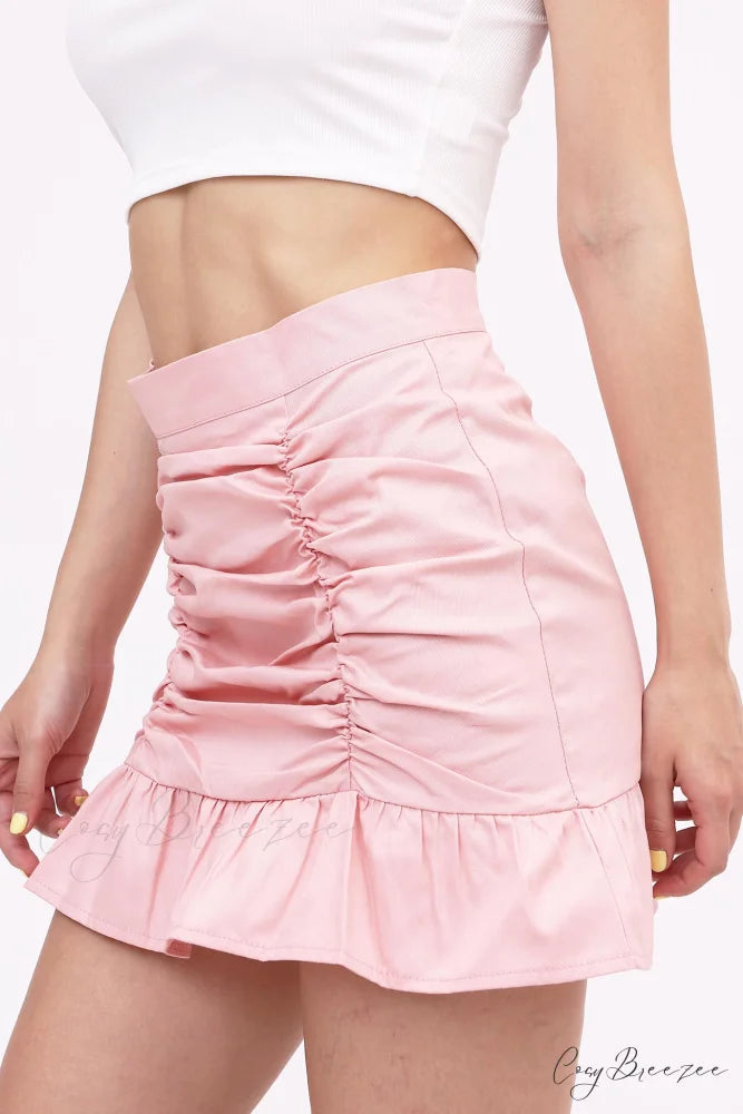 Ruffled Folded Skirt