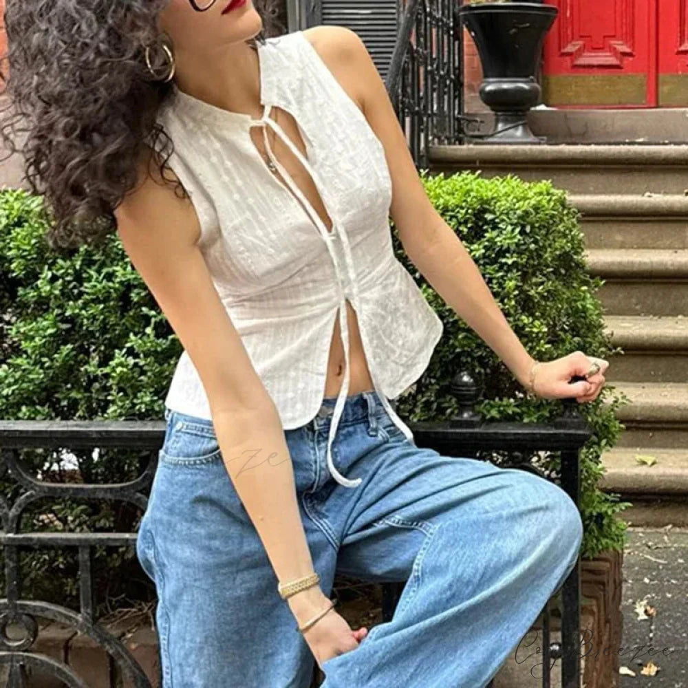 Ruffles Floral Mesh Sheer Chic Elegant Sheer Slim Crop Top croptop-250126