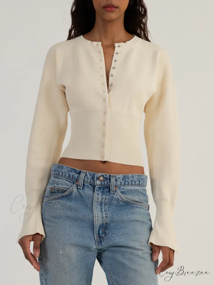 Sexy Women’s Button Cardigan Sweater