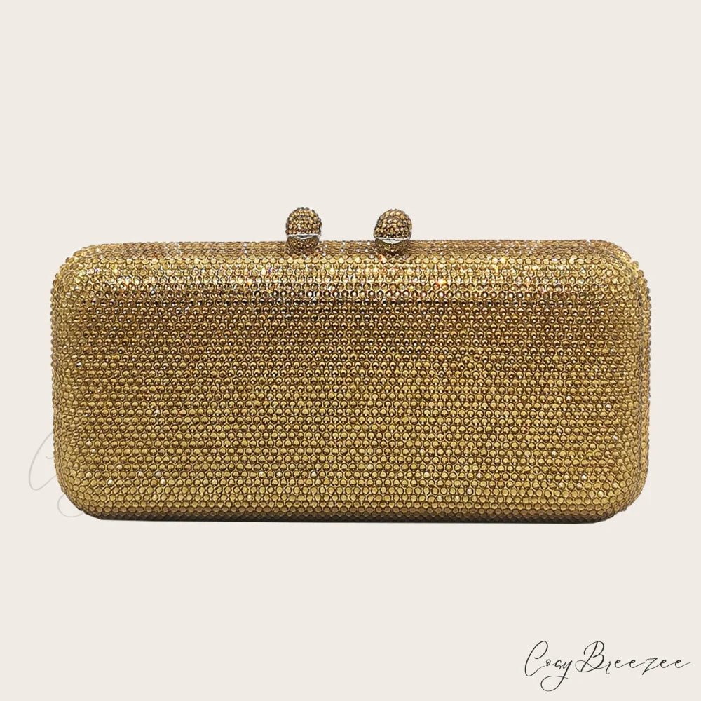 Shining Evening Wedding Shoulder Bag Gold clutchbag-250126