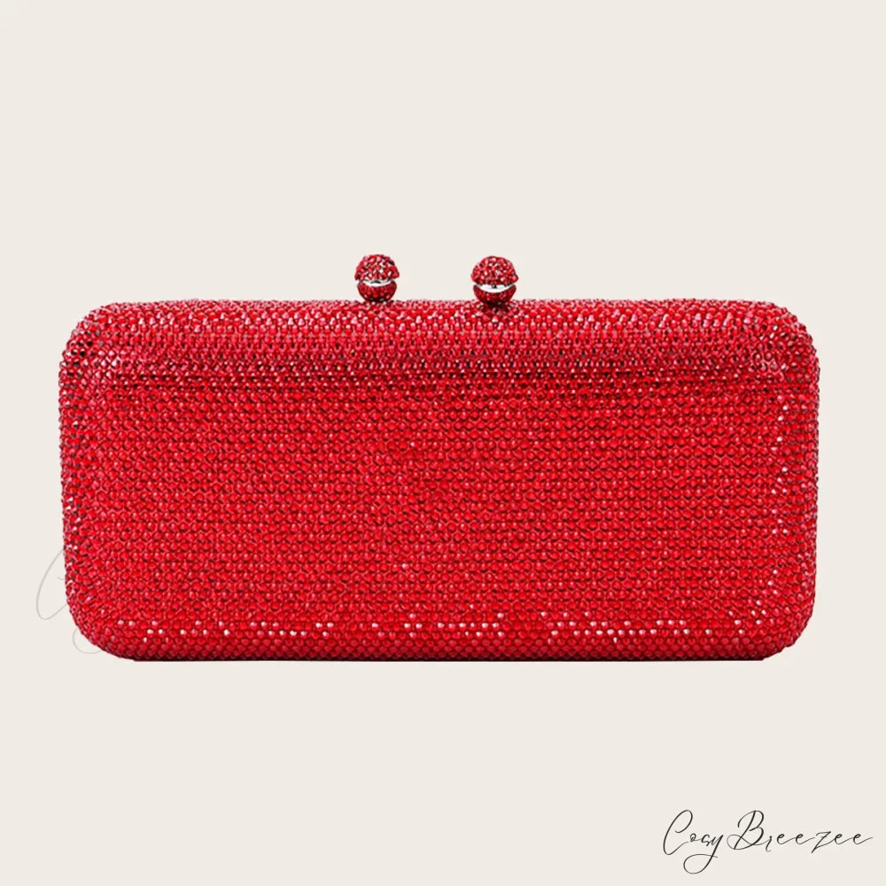 Shining Evening Wedding Shoulder Bag Red clutchbag-250126