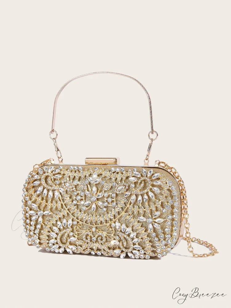 Shiny Corduroy Fashionable Dinner Party Wedding Clutch Bag clutchbag-250126