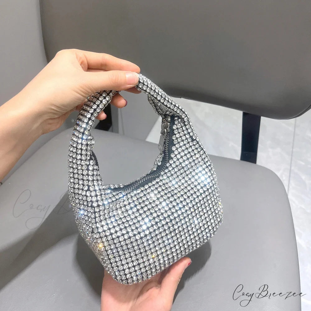 Shiny Crystal Rhinestone Handmade Clutch clutchbag-250126