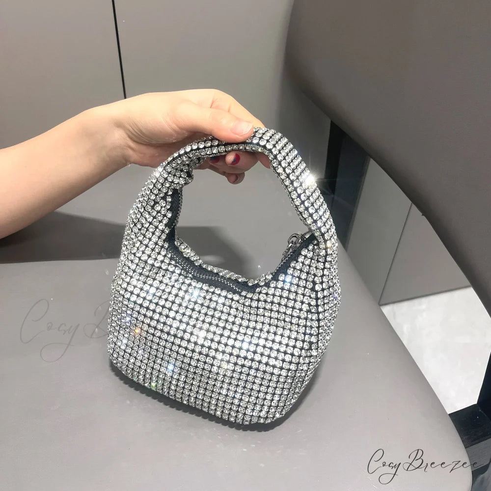 Shiny Crystal Rhinestone Handmade Clutch clutchbag-250126