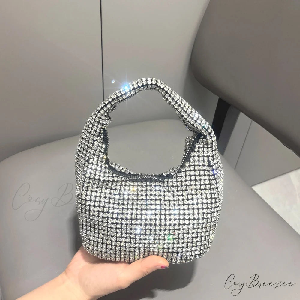 Shiny Crystal Rhinestone Handmade Clutch clutchbag-250126