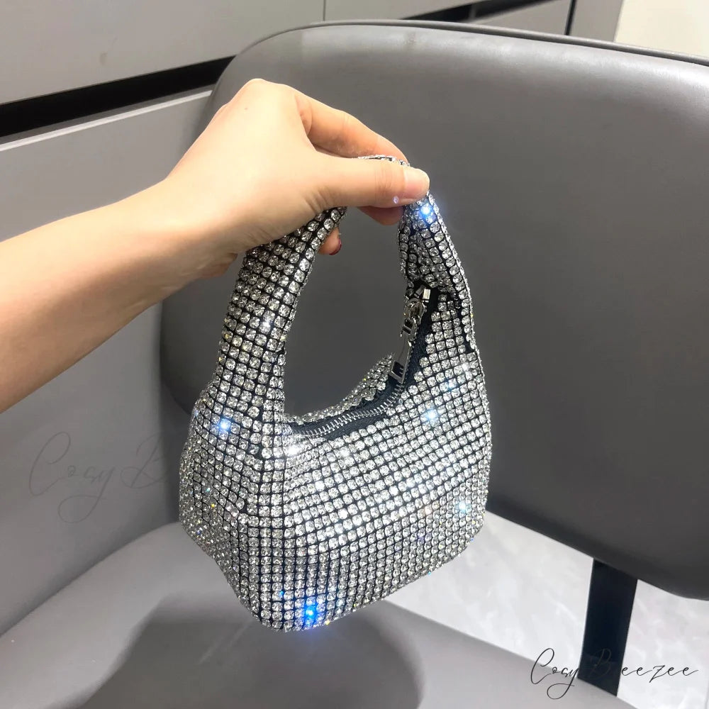 Shiny Crystal Rhinestone Handmade Clutch clutchbag-250126