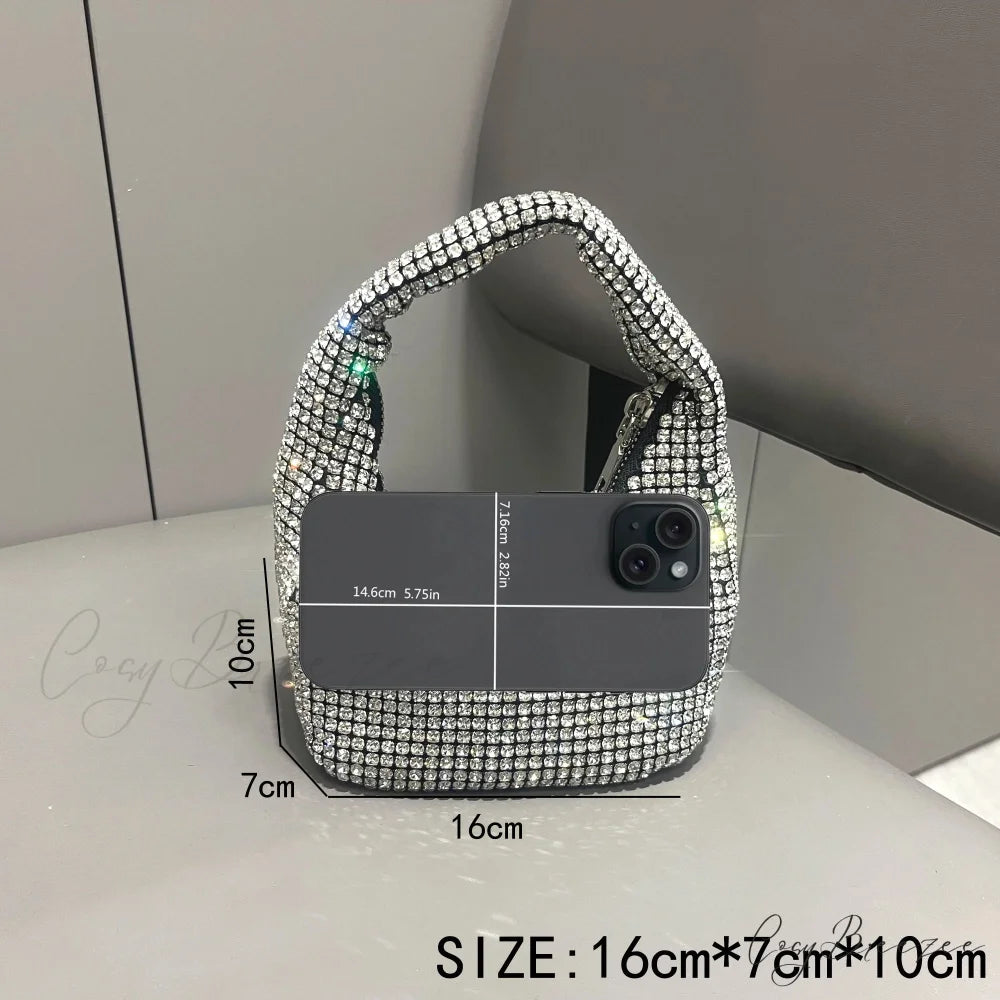 Shiny Crystal Rhinestone Handmade Clutch clutchbag-250126
