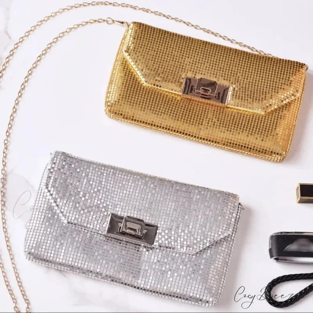 Shiny Sequins Evening Clutch Wristlet wristlet-250126