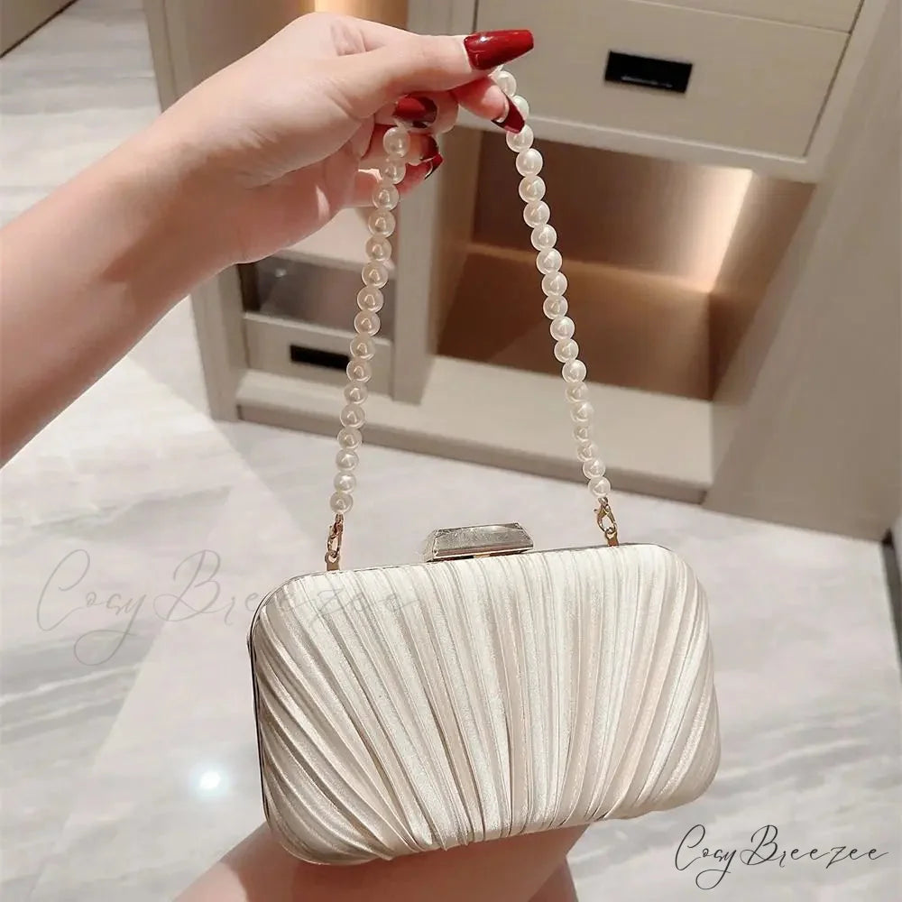 Silk Evening Elegant Banquet Clutch clutchbag-250126
