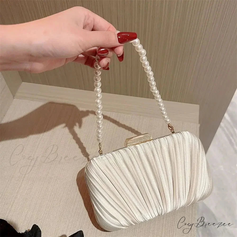 Silk Evening Elegant Banquet Clutch clutchbag-250126