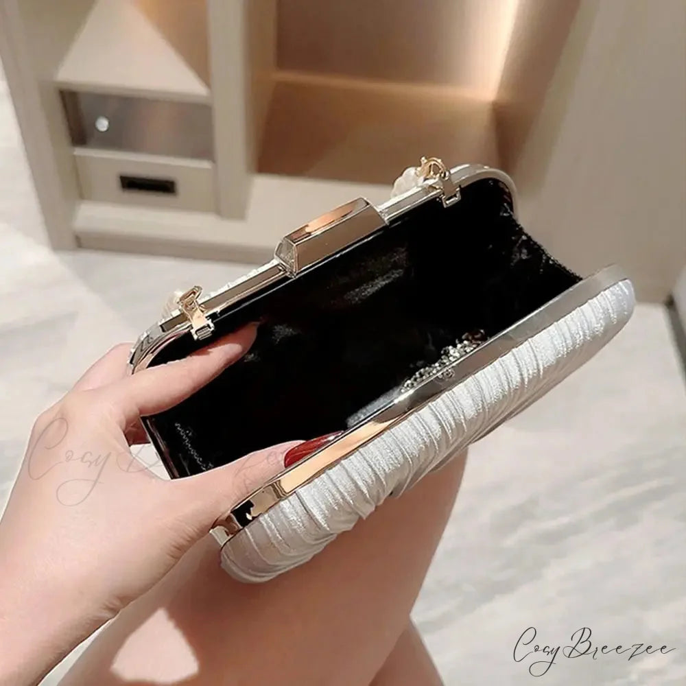Silk Evening Elegant Banquet Clutch clutchbag-250126