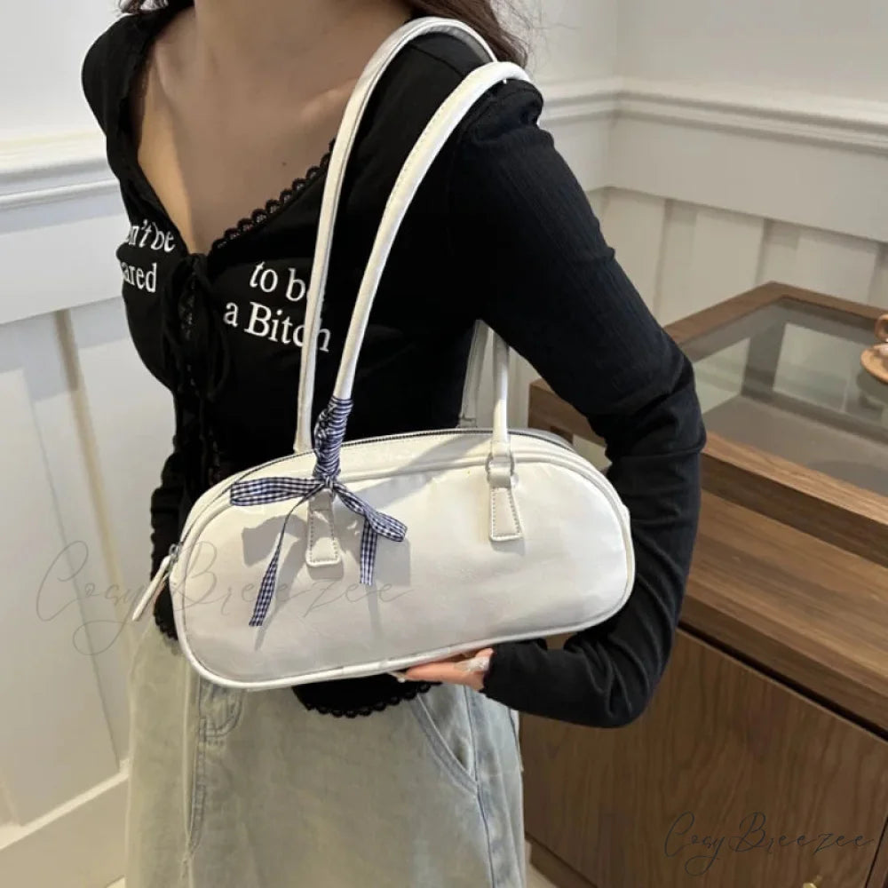 Silver Pillow Crossbody Bag shoulder-250126