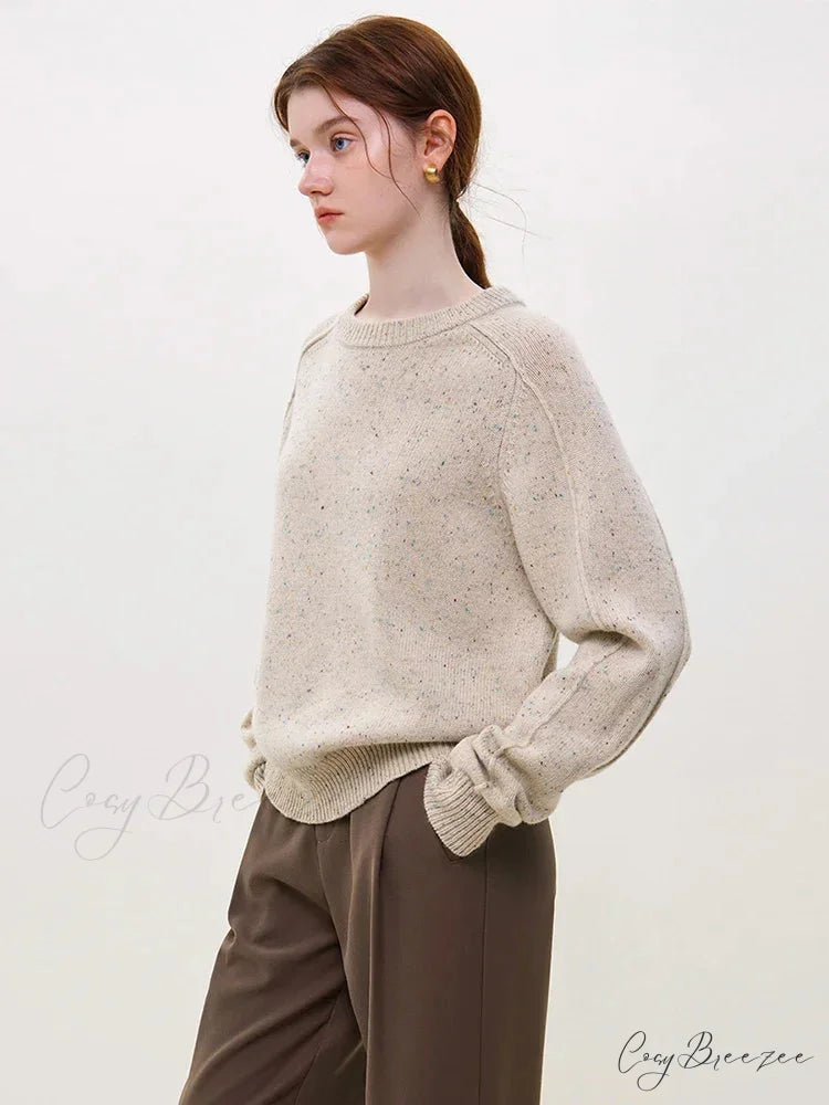 Simple Colorful Dot Wool Pullover Sweater swraters-241228