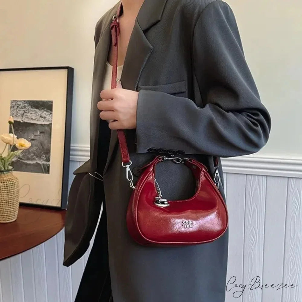 Simple Versatile Solid Shoulder Messenger Handbag handbag-250126