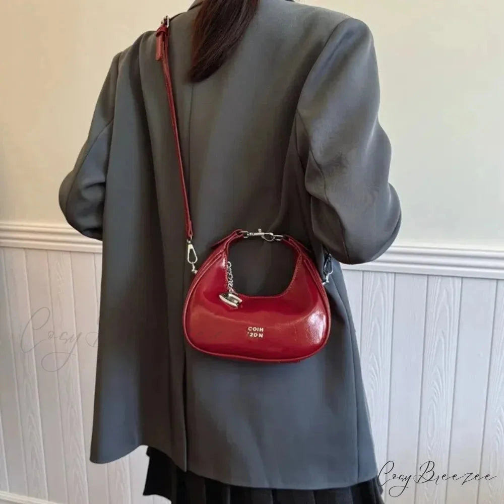 Simple Versatile Solid Shoulder Messenger Handbag handbag-250126