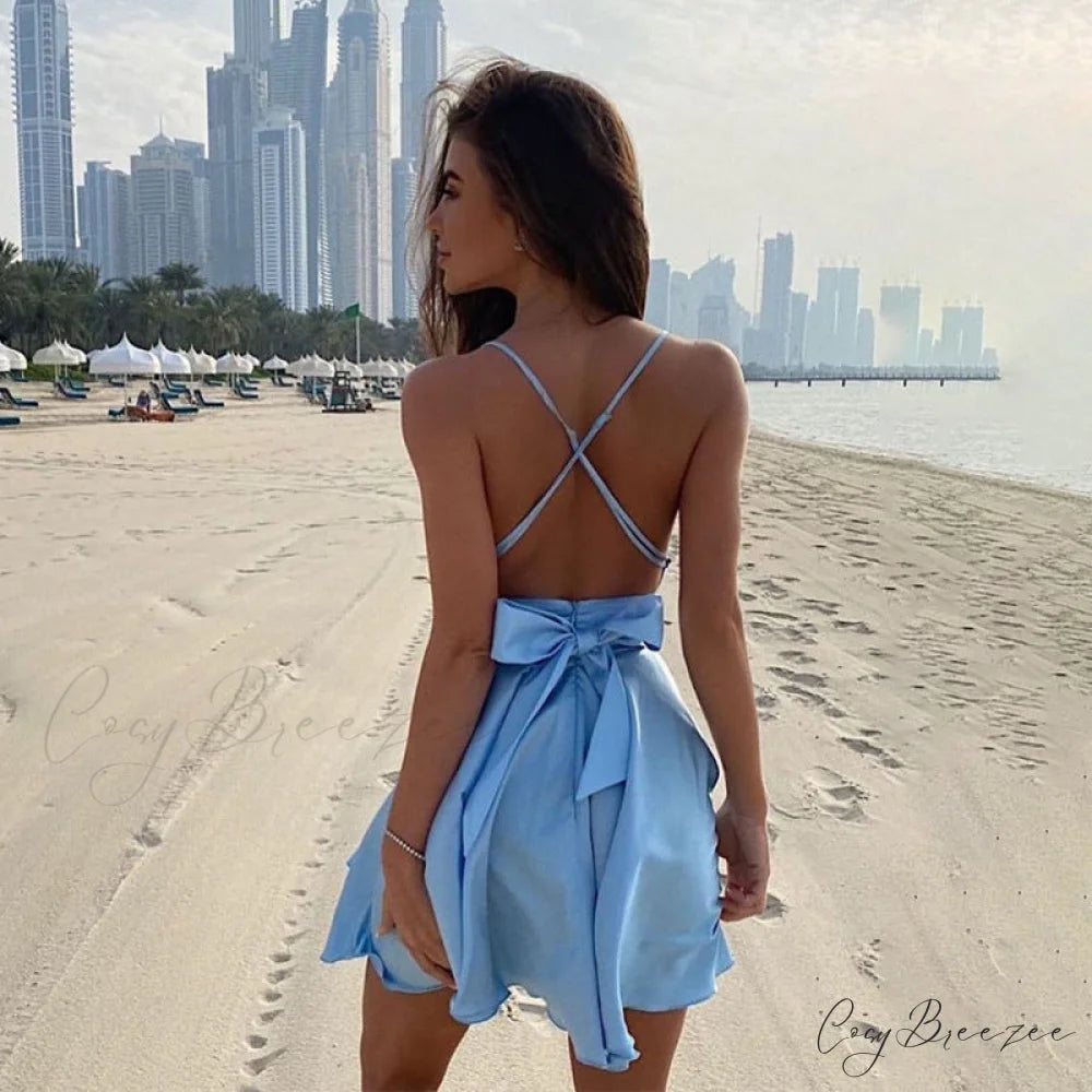 Simply Gorgeous Stylish Flowy Skater Dress Green / M