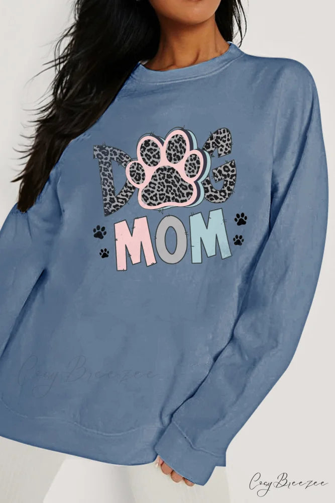 Size Full Graphic Simply DOG Love MOM Sweatshirt