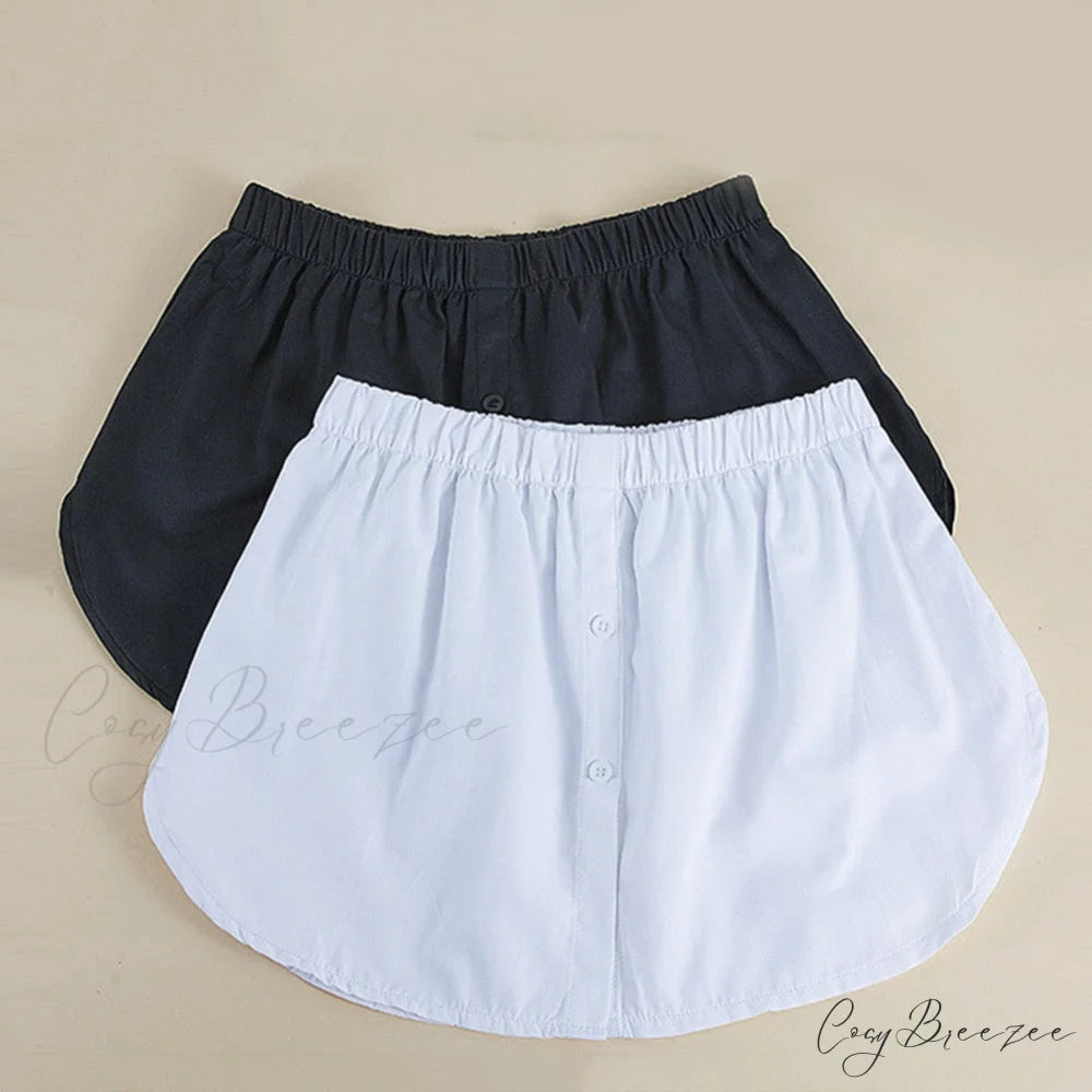 Skirts High Hoodies Extender Sweaters Slips Elastic Half Womens Waist Split Hemline