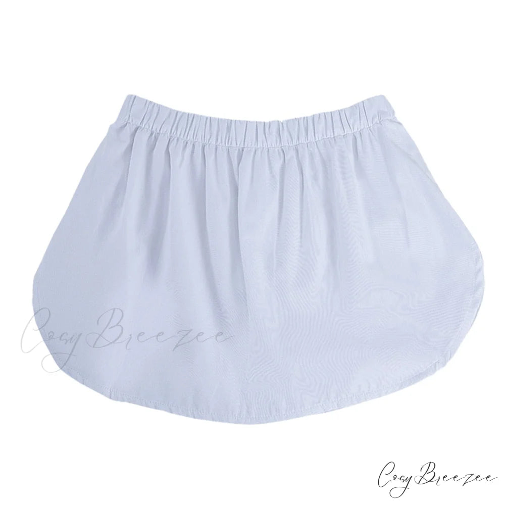 Skirts High Hoodies Extender Sweaters Slips Elastic Half Womens Waist Split Hemline white 002 / One size / China
