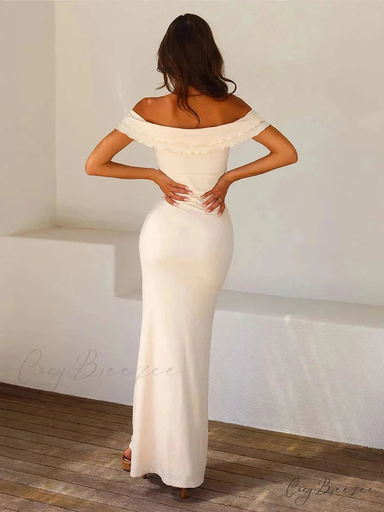 Slim Bodycon Maxi Vacation Dress vacationdress-250223