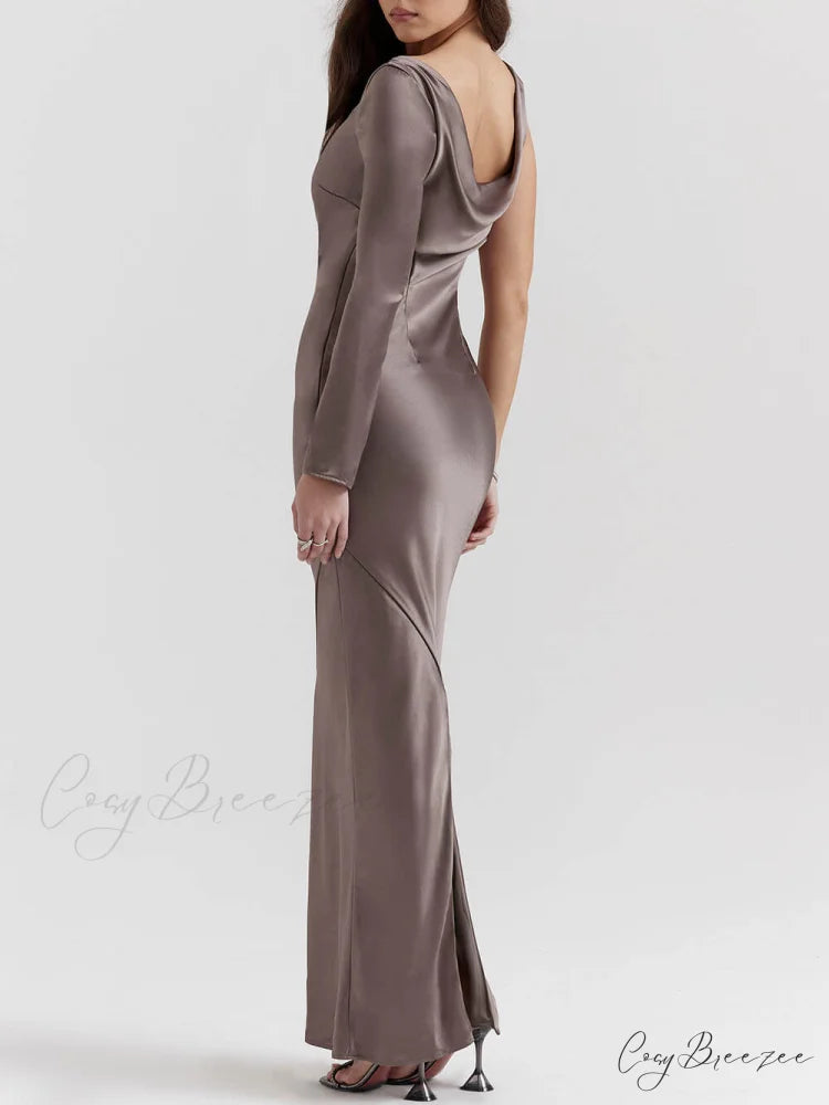 Smoke One Stylish Sleeve Maxi Dress
