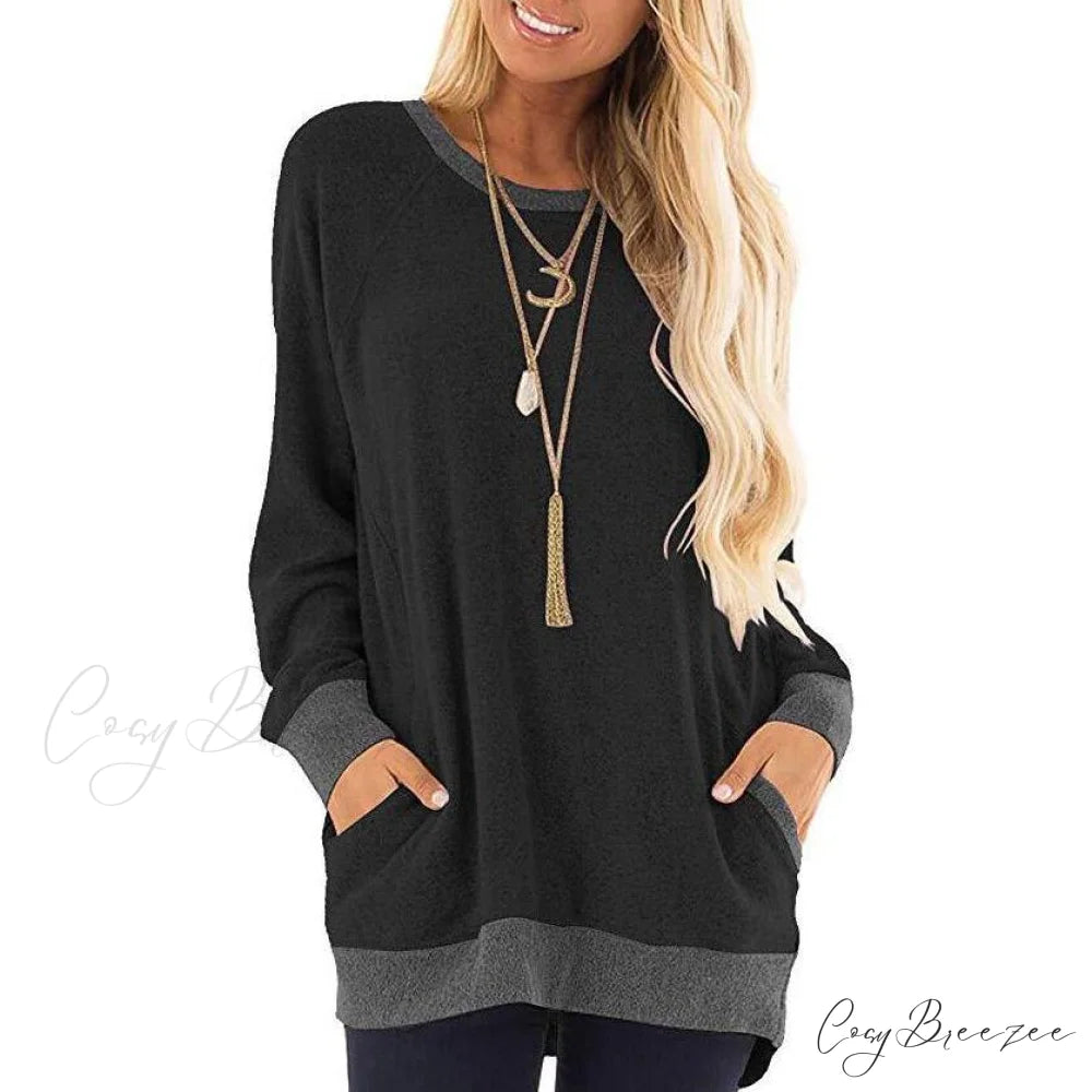 Soft Arm Haute Pullover Long Women’s Edition Sweatshirt Black / S