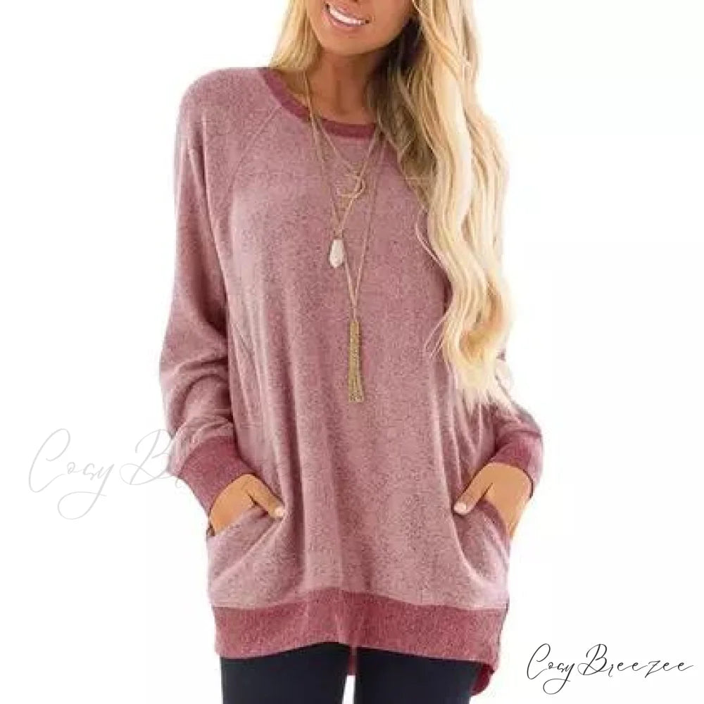 Soft Arm Haute Pullover Long Women’s Edition Sweatshirt Pink / S