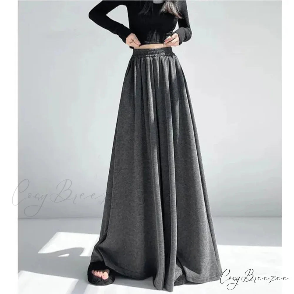 Soft High Waist Relaxed Wide Leg Pants pants-241228