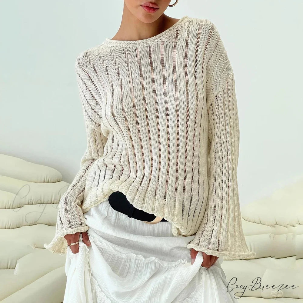Solid Color Loose Warm Sweater Khaki / S swraters-241228