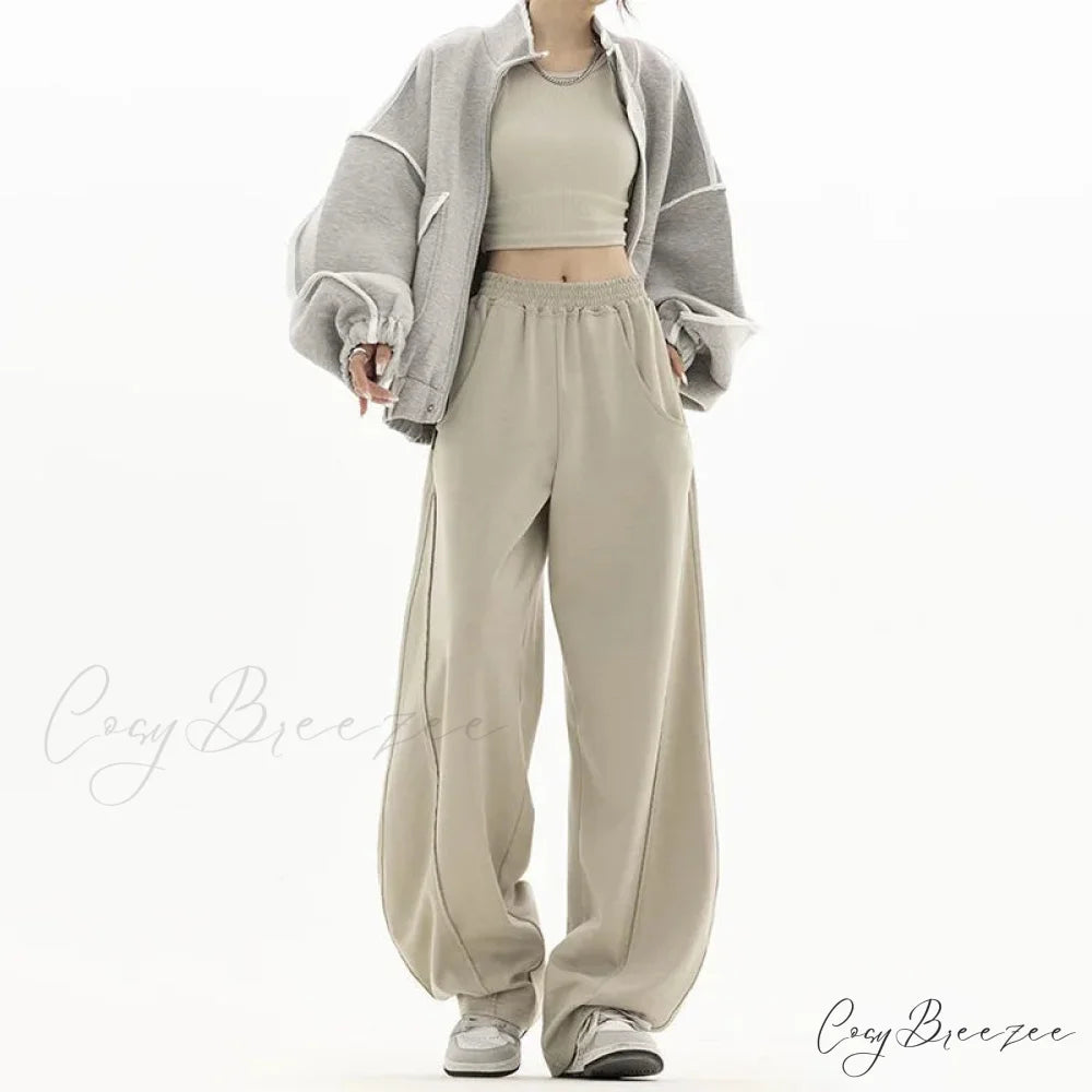 Solid Relaxed Street Dance Pants pants-241228